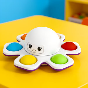 stress relief toy, bubble fidget toy, octopus spinner