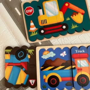 3D Houten Strip Cartoon Puzzel ontvangen van klant P***e.