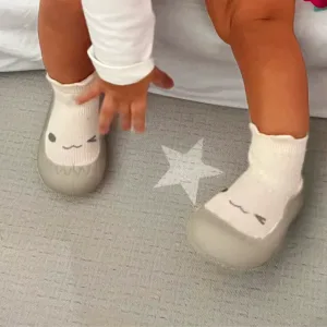 Ontvangen Baby Eerste Wandelaar Slip-On Sok Schoenen van klant B***e.