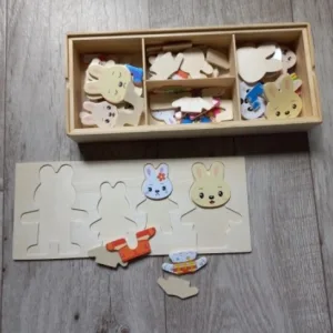 Houten Verkleed Puzzelset ontvangen van klant T***e.