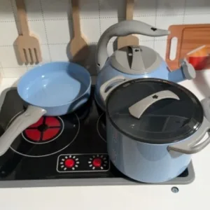 Ontvangen Kids Play Kitchen Cookware Toys Set van klant S***e.