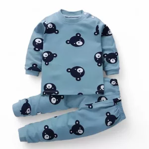 kinderkleding, kinderkleding, kledingset, nachtkleding, katoenen kleding