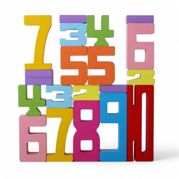 wooden number blocks, number building blocks