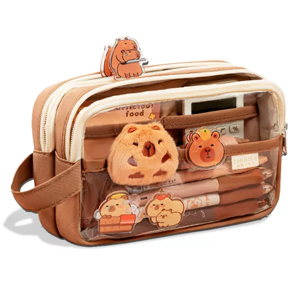 pencil case, pencil pouch, cute pencil case, capybara pencil case