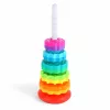 stacking toy, spinning stacking toy rainbow stacking toy