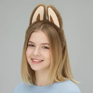 cute headband, kawaii headband, plush ear headband, ear headband, cat ears headband, bunny ears headband