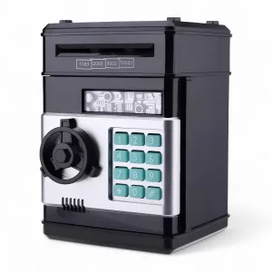 piggy bank, savings jar, lock piggy bank