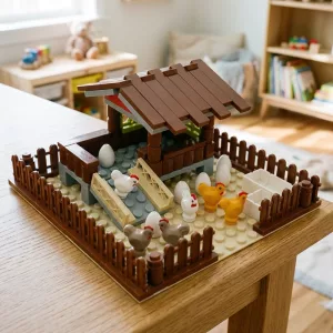 DIY Kippenhok Boerderijdieren Bouwstenen voor Kinderen