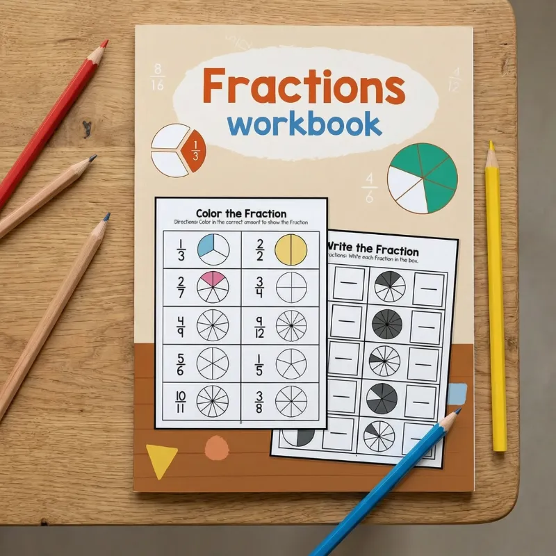 fractions workbook