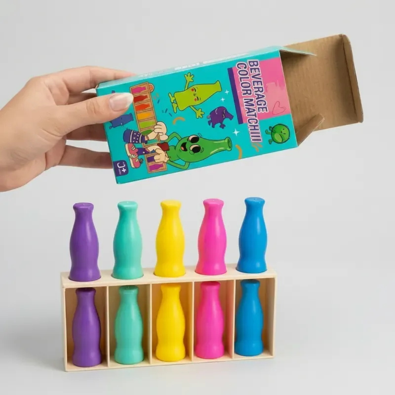 colour matching game, fun beverage matching game