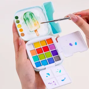 16-delige aquarelverfset kunstpakket voor kinderen